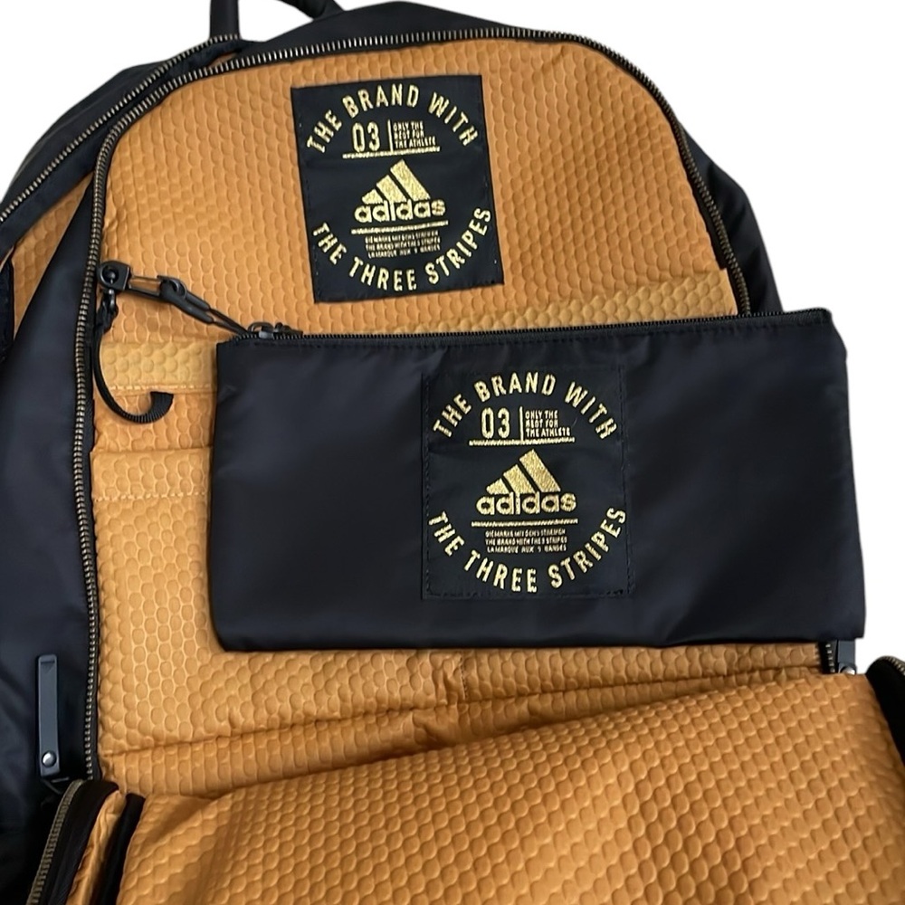Adidas Creator backpack. Black. Tech friendly with laptop sleeve. New with tags. - Picture 10 of 12